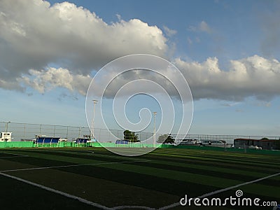 Street scenes of maldivian town on Huraa island Editorial Stock Photo