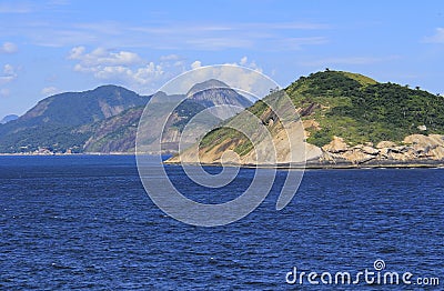 Islands around the world, Redonda Island in Rio de Janeiro, Brazil Stock Photo