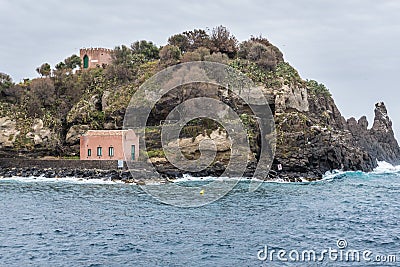 Islands of Cyclops on Sicily Island Stock Photo