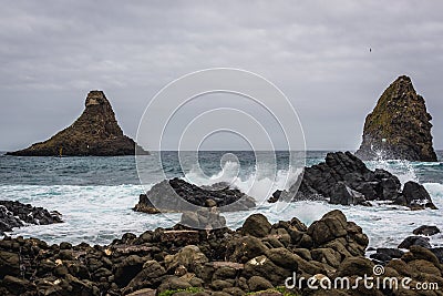 Islands of Cyclops on Sicily Island Stock Photo