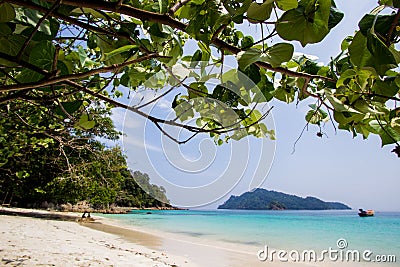 Beautiful landscape of Flower Island - one of beautiful Islands in Kawthoung,a seaside province of Myanmar. Stock Photo