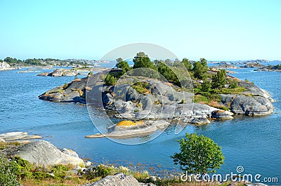 Islands in Stockholm archipelago Stock Photo