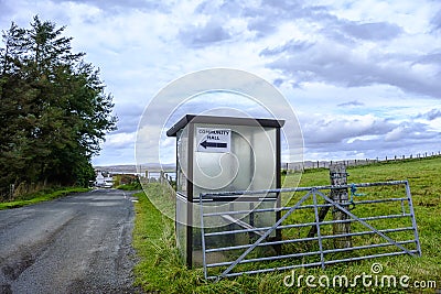 Isle of Skye bus shelter Stock Photo