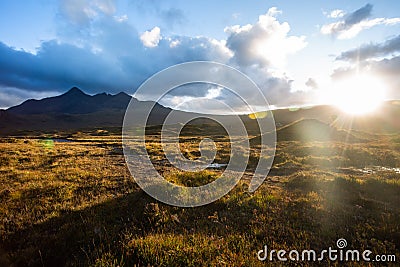 Isle of Skye,Scotland. Typical landscape of Scotland, Stock Photo