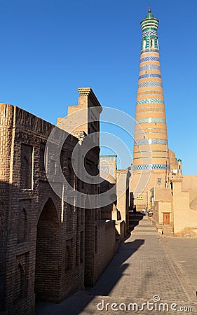 Islom hoja - Khiva - Uzbekistan Stock Photo