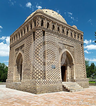 Ismail Samani Mausoleum - Buchara Stock Photo