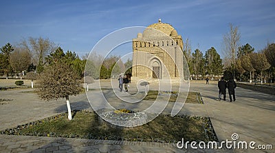 Ismail Samani Mausoleum in Bukhara, Uzbekistan Editorial Stock Photo