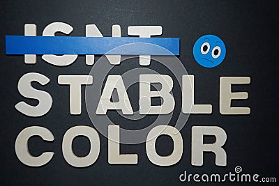 Isnt stable color Stock Photo