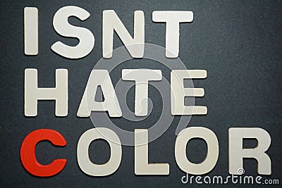 Isnt hate color Stock Photo