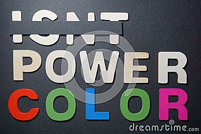 Isnt power Color Stock Photo