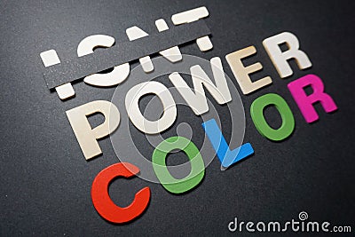 Isnt power Color Stock Photo