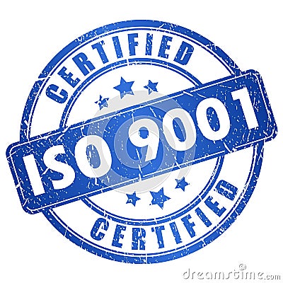 Iso 9001 certified Vector Illustration