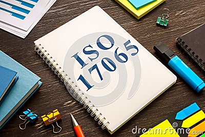 ISO 17065 Conformity assessment requirements in the book. Stock Photo