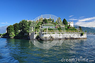 Isola Bella , Stresa, Lake - lago - Maggiore, Italy. Hanging gardens Stock Photo