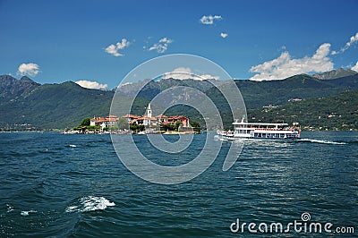 Isola dei Pescatori, lake (lago) Maggiore, Italy Stock Photo