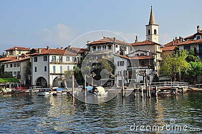 Isola dei Pescatori, Stresa. Lake Maggiore, Italy Stock Photo