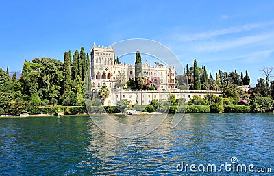 Isola del Garda. Island on Lake Garda, Italy, Europe. Stock Photo