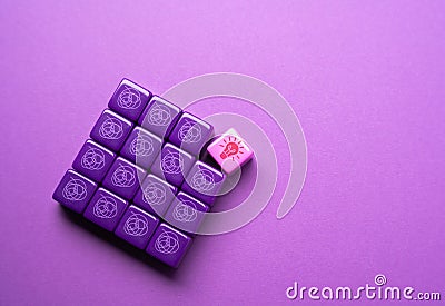 Isolate an idea from the redundant. Choose the right solution for the situation. Stock Photo