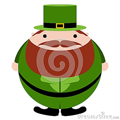 Isolated abstract patrick day elf Vector Illustration
