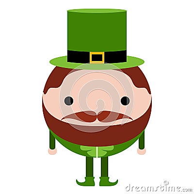 Isolated abstract patrick day elf Vector Illustration