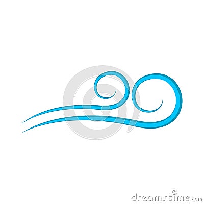 Isolated abstract wind icon Vector Illustration