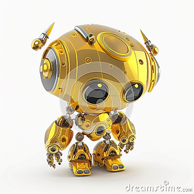 adorable mini robot Stock Photo