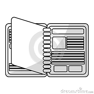 Isolated agend design Vector Illustration