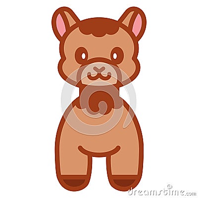 Isolated alpaca icon Vector Illustration