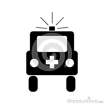 Isolated ambulance icon Vector Illustration