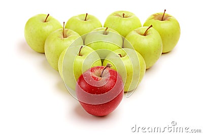 Isolated apples Stock Photo