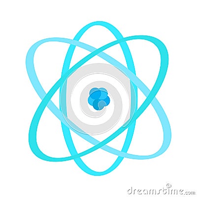 Isolated atom image Vector Illustration