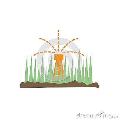 Isolated automatic watering flat style icon vector design Vector Illustration