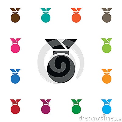 Isolated Award Icon. Medallion Vector Element Can Be Used For Award, Medallion, Medal Design Concept. Vector Illustration