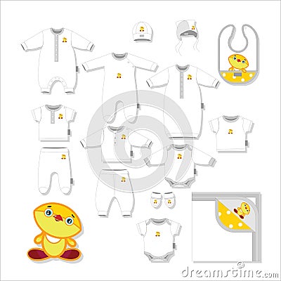 Isolated baby cloths: for newborns Vector Illustration