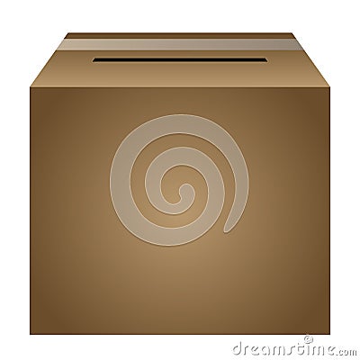 Isolated ballot box Vector Illustration