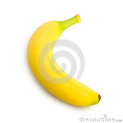 Isolated Banana Stock Photo