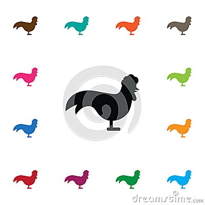 Isolated Bantam Icon. Chicken Vector Element Can Be Used For Chicken, Rooster, Design Concept. Vector Illustration