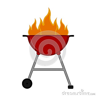 Isolated barbecue grill icon Vector Illustration