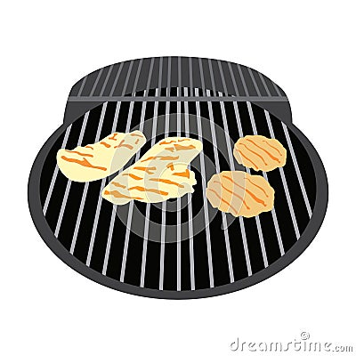 Isolated barbecue grill Vector Illustration