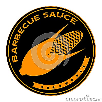 Isolated barbecue label Vector Illustration