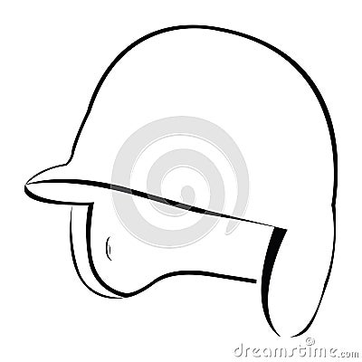 Isolated baseball helm Vector Illustration