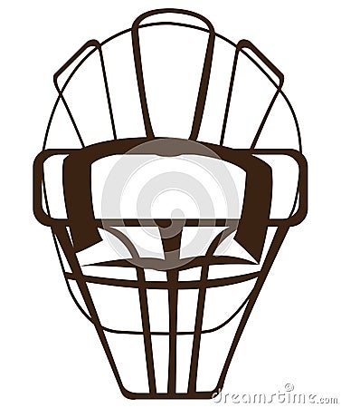 Isolated baseball helmet Vector Illustration