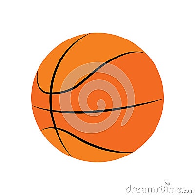 Isolated basketball ball Vector Illustration