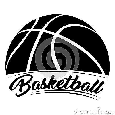 Isolated basketball emblem Vector Illustration