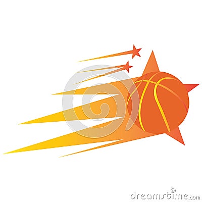 Isolated basketball stamp Vector Illustration