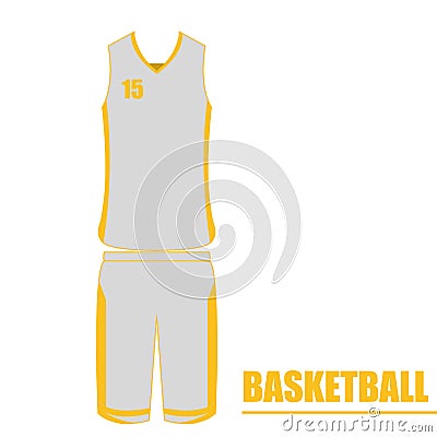 Isolated basketball uniform Vector Illustration