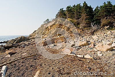 Isolated Beach Stock Photo