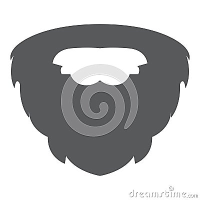 Isolated beard image Vector Illustration