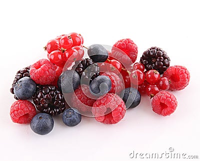 Isolated berries Stock Photo