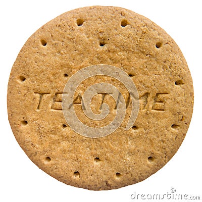 Isolated Biscuit Or Cookie Stock Photo